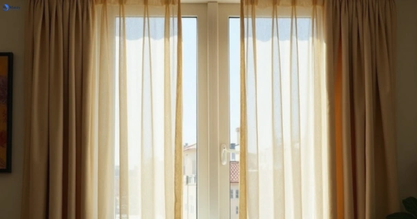 Dusty and dull curtains in darlinghurst-nsw before steam cleaning